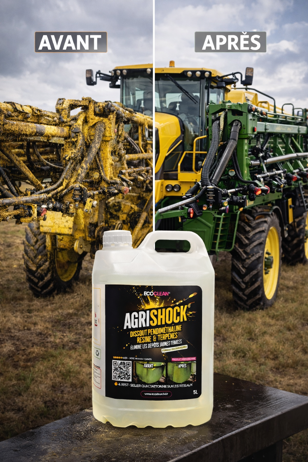 AGRISHOCK® – Nettoyant professionnel – taches jaunes de pendiméthaline