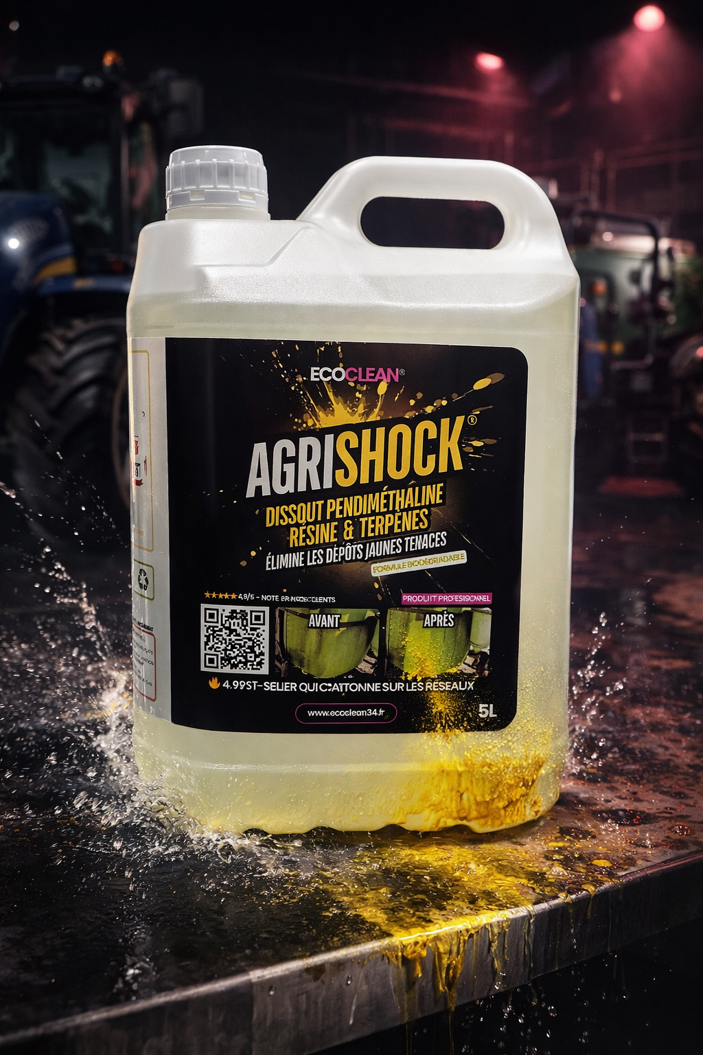AGRISHOCK® – Nettoyant professionnel – taches jaunes de pendiméthaline