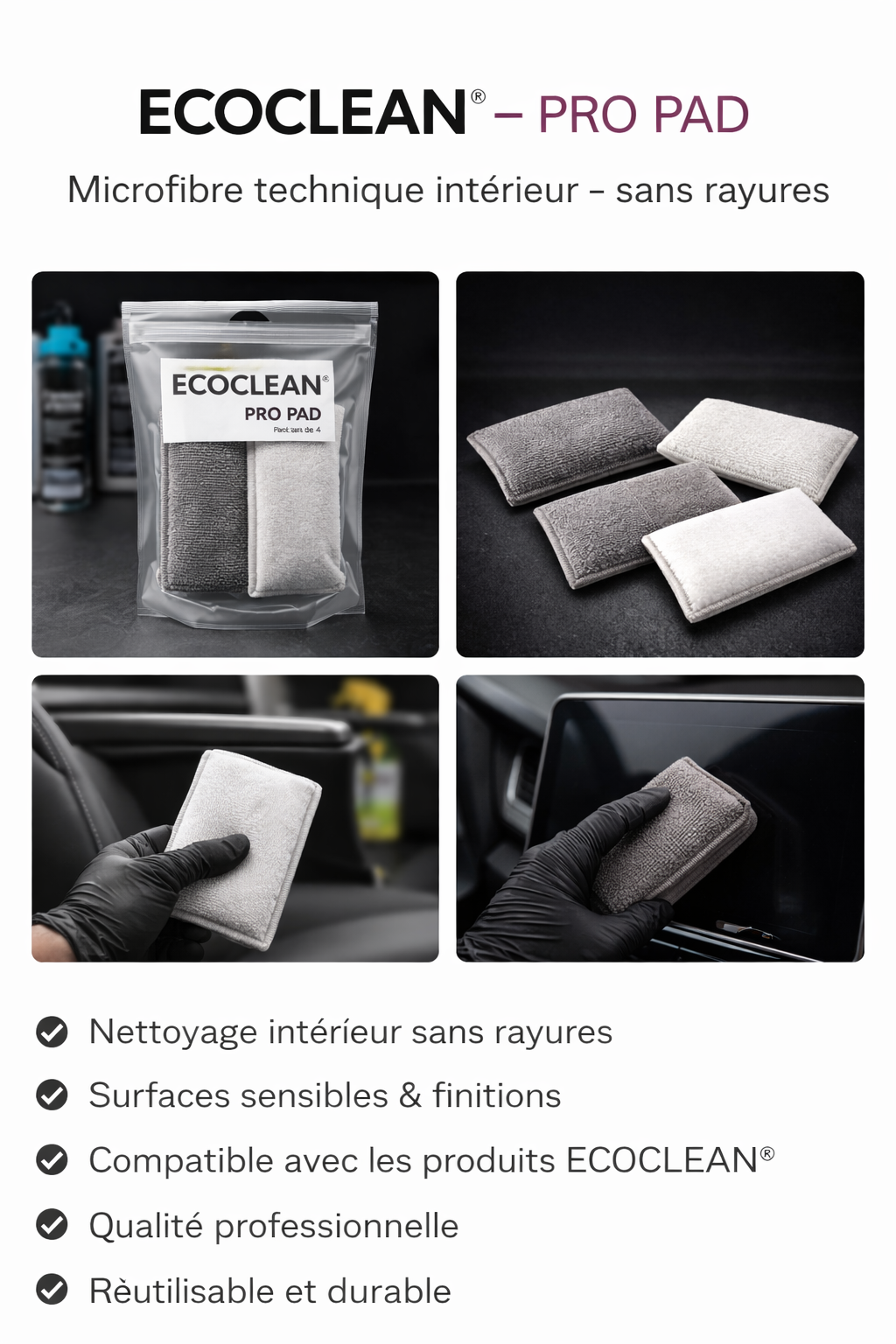 ECOCLEAN® – PRO PAD (Pack de 4)